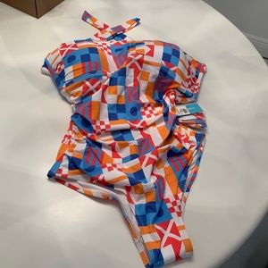 J McLaughlin Bright Color one piece brand new bathing suit
